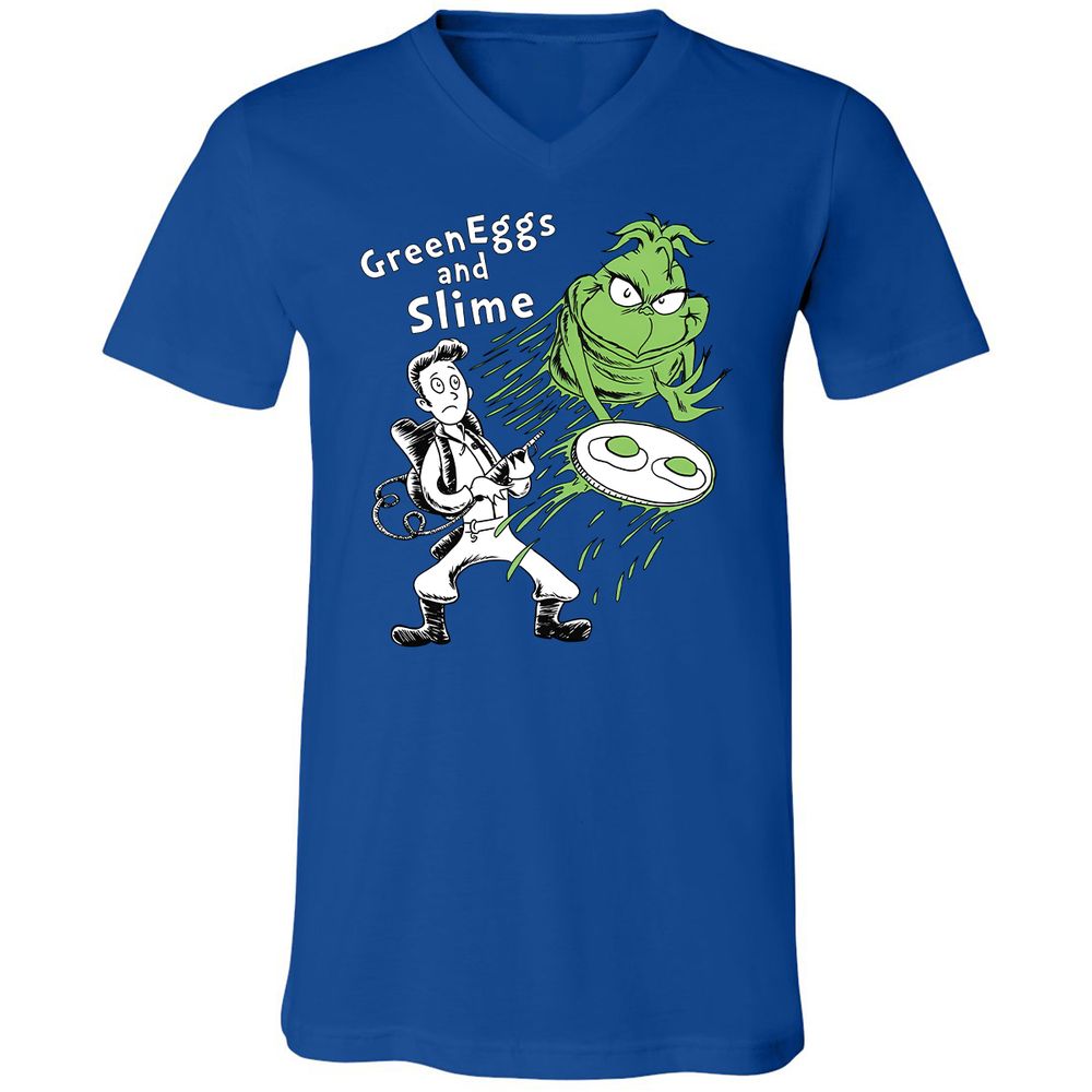 Unisex V-Neck T-Shirt - JVRZ6NN8 - True Royal - 4