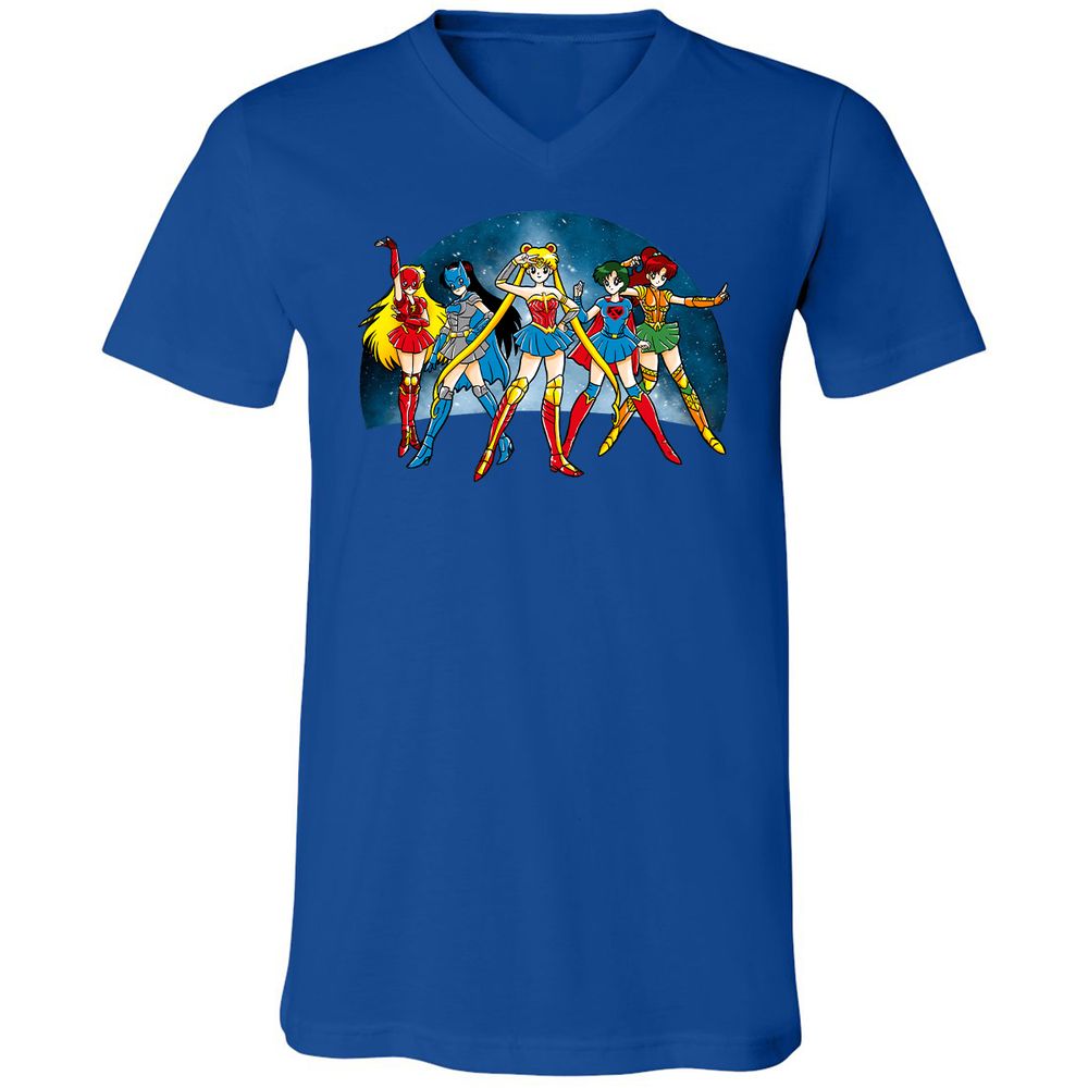 Unisex V-Neck T-Shirt - GTLCLLY7 - True Royal - 4