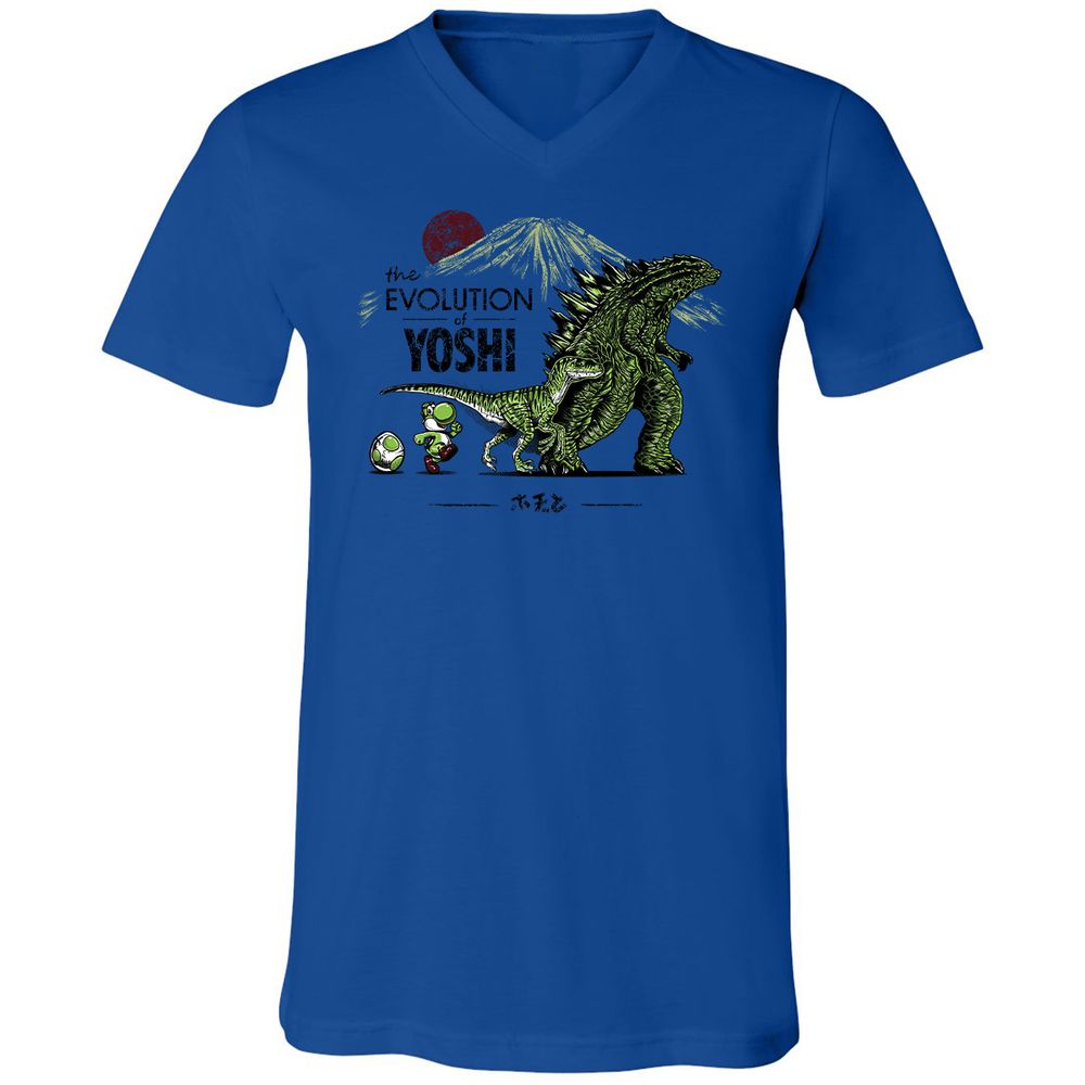 Unisex V-Neck T-Shirt - RJA3TYZT - True Royal - 4