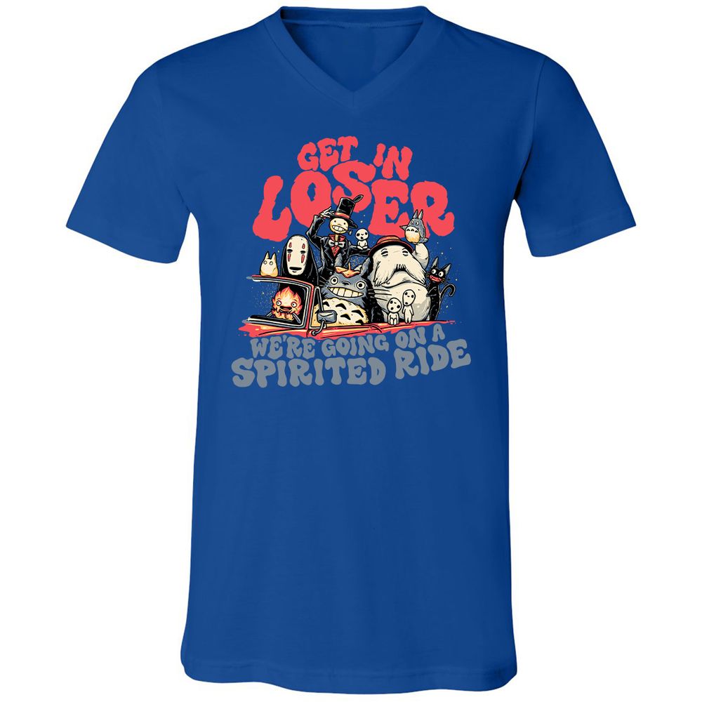 Unisex V-Neck T-Shirt - 2PZYK9Q4 - True Royal - 4