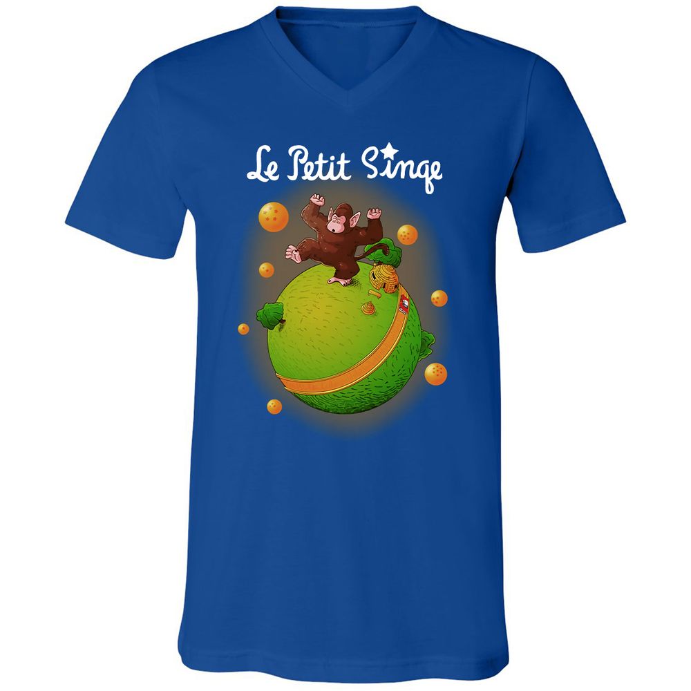 Unisex V-Neck T-Shirt - 8P8RS4TM - True Royal - 4