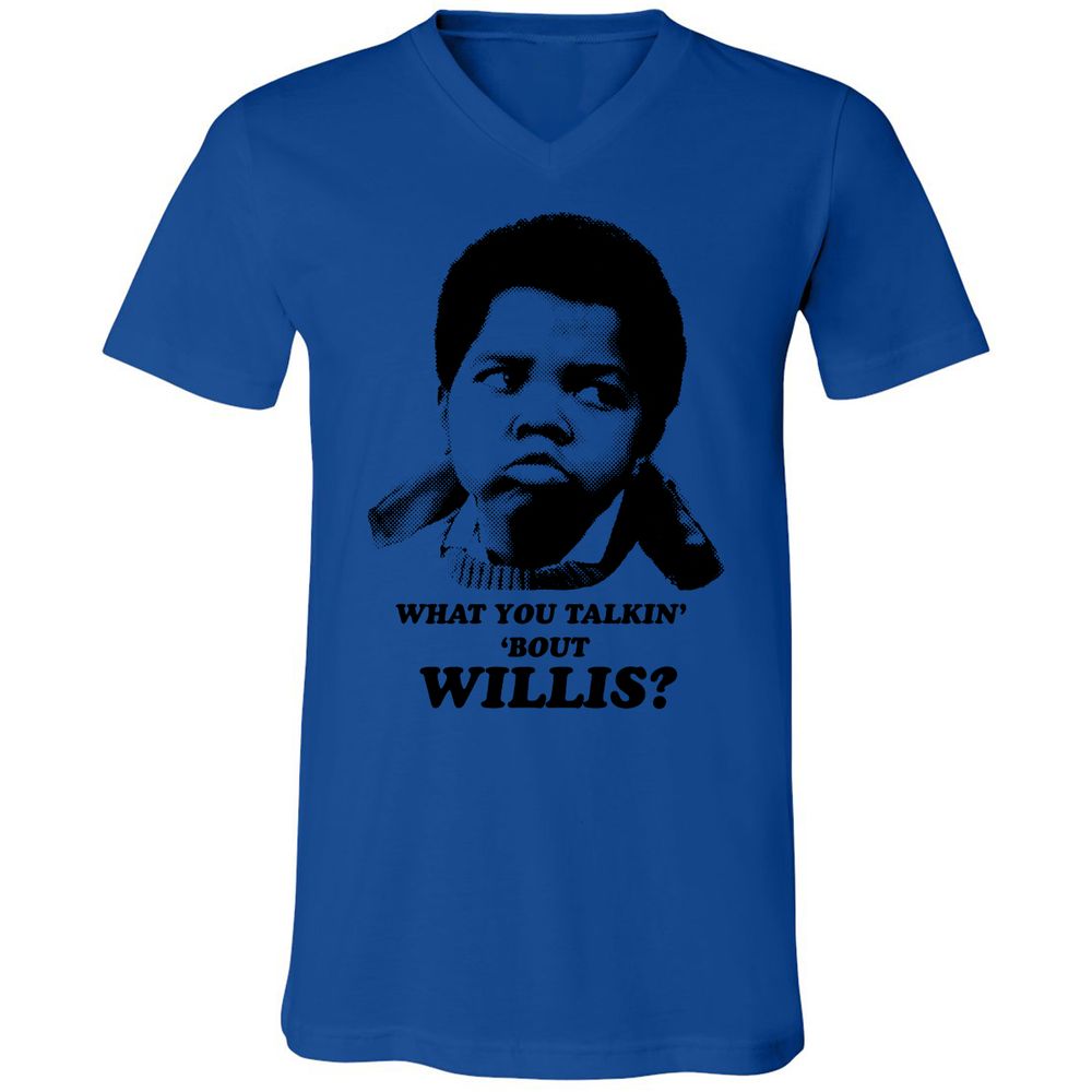 Unisex V-Neck T-Shirt - HBZPM3XF - True Royal - 4