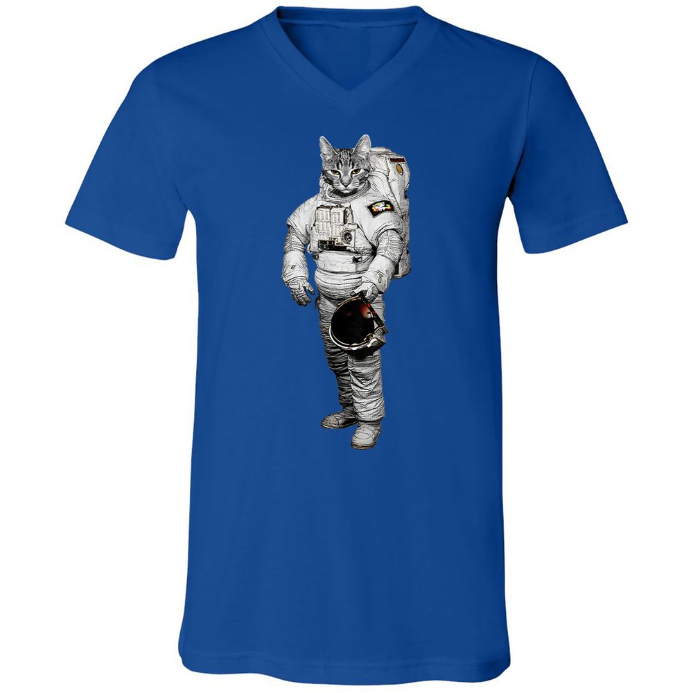 Unisex V-Neck T-Shirt - TGUTLRK6 - True Royal - 4