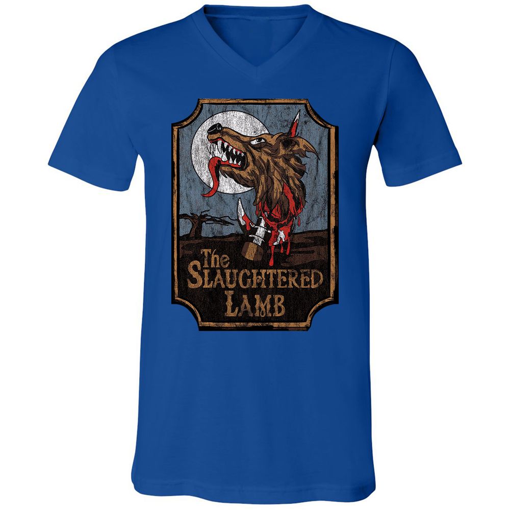 Unisex V-Neck T-Shirt - DLWPCGS2 - True Royal - 4