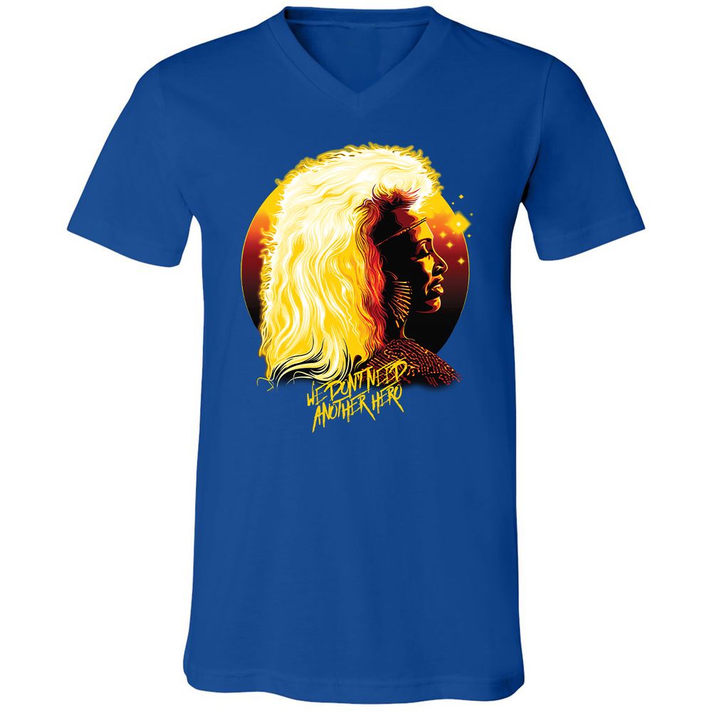 Unisex V-Neck T-Shirt - NJUGH2AF - True Royal - 4