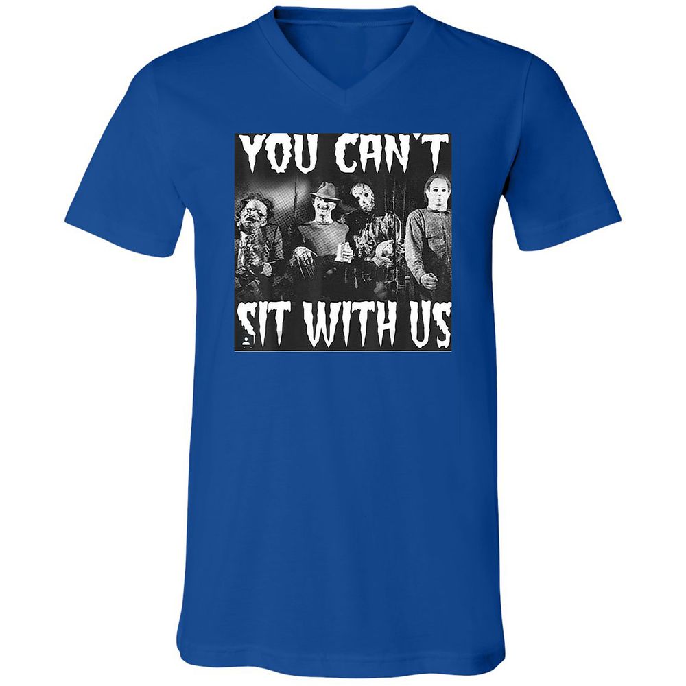 Unisex V-Neck T-Shirt - DNK2J5Q8 - True Royal - 4