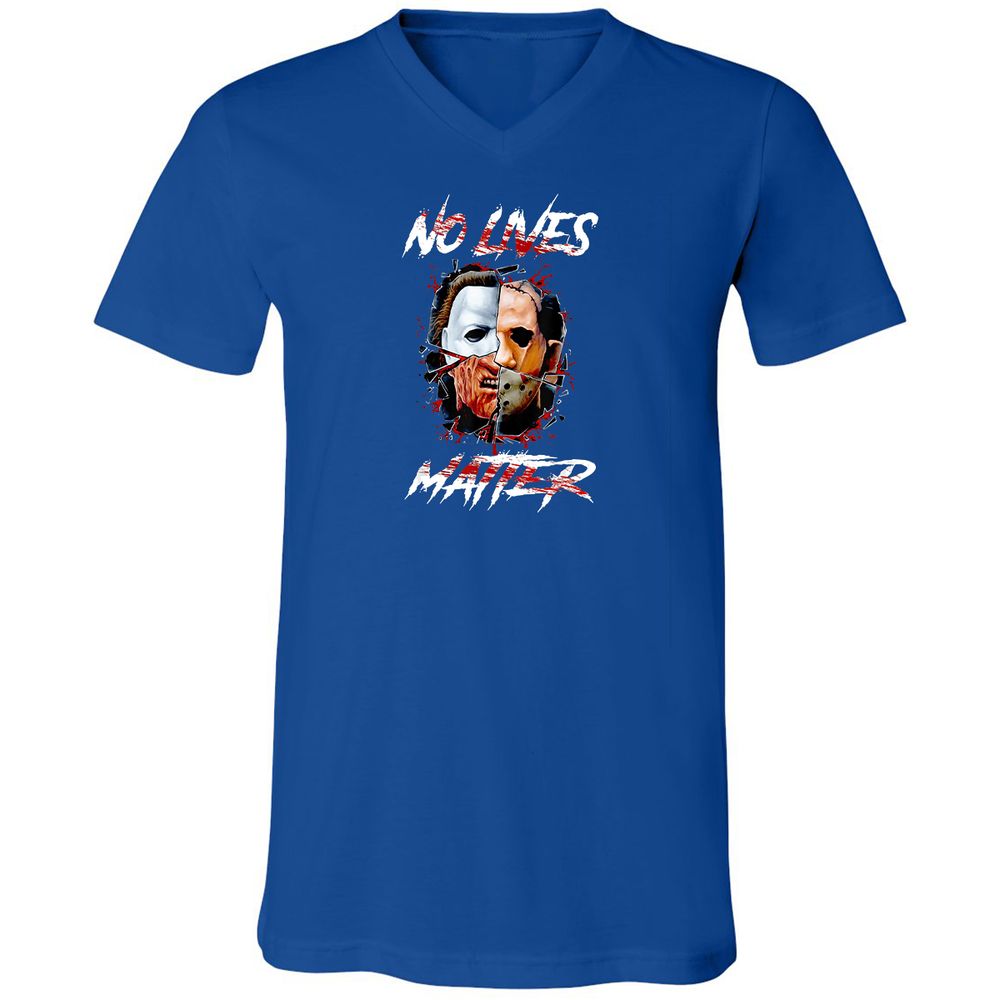 Unisex V-Neck T-Shirt - K1FEBXC3 - True Royal - 4