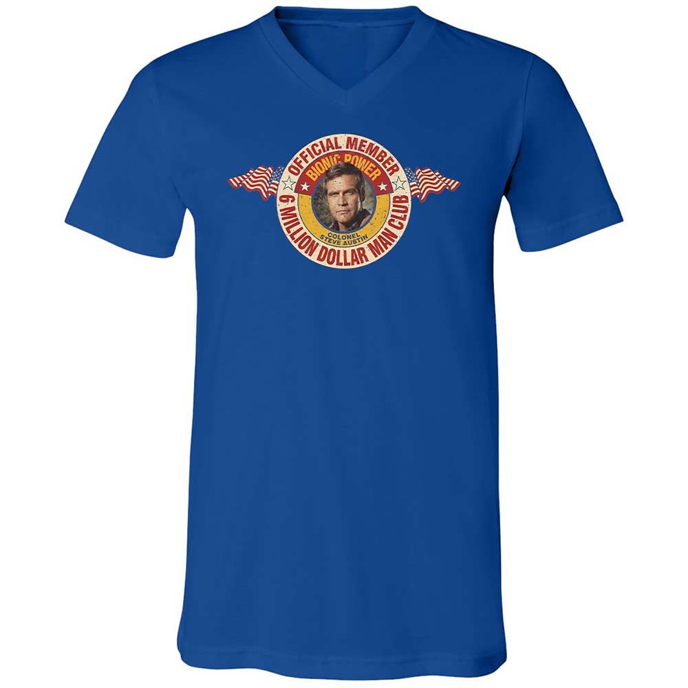 Unisex V-Neck T-Shirt - ER8ULAD9 - True Royal - 4