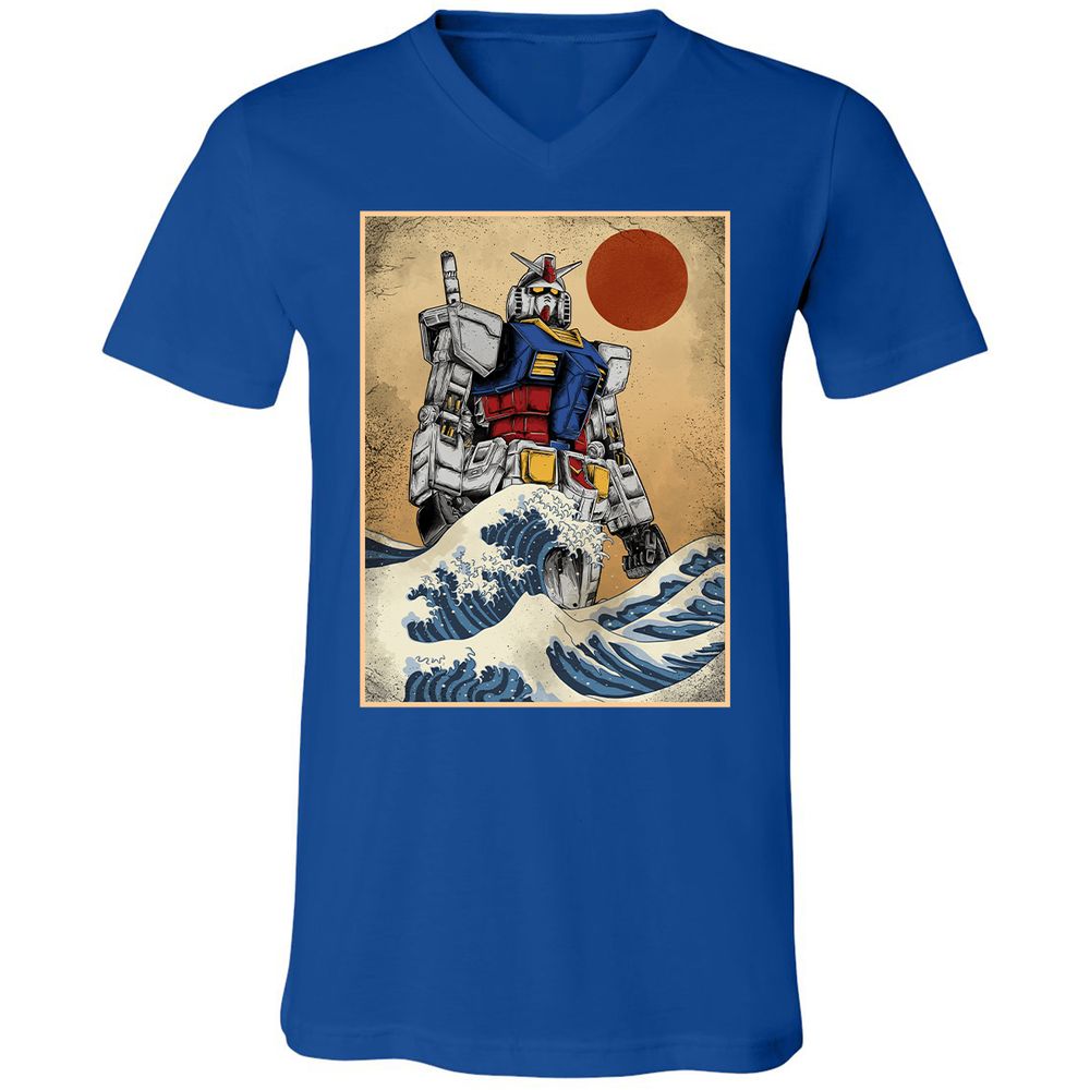 Unisex V-Neck T-Shirt - 96TDVXLF - True Royal - 4