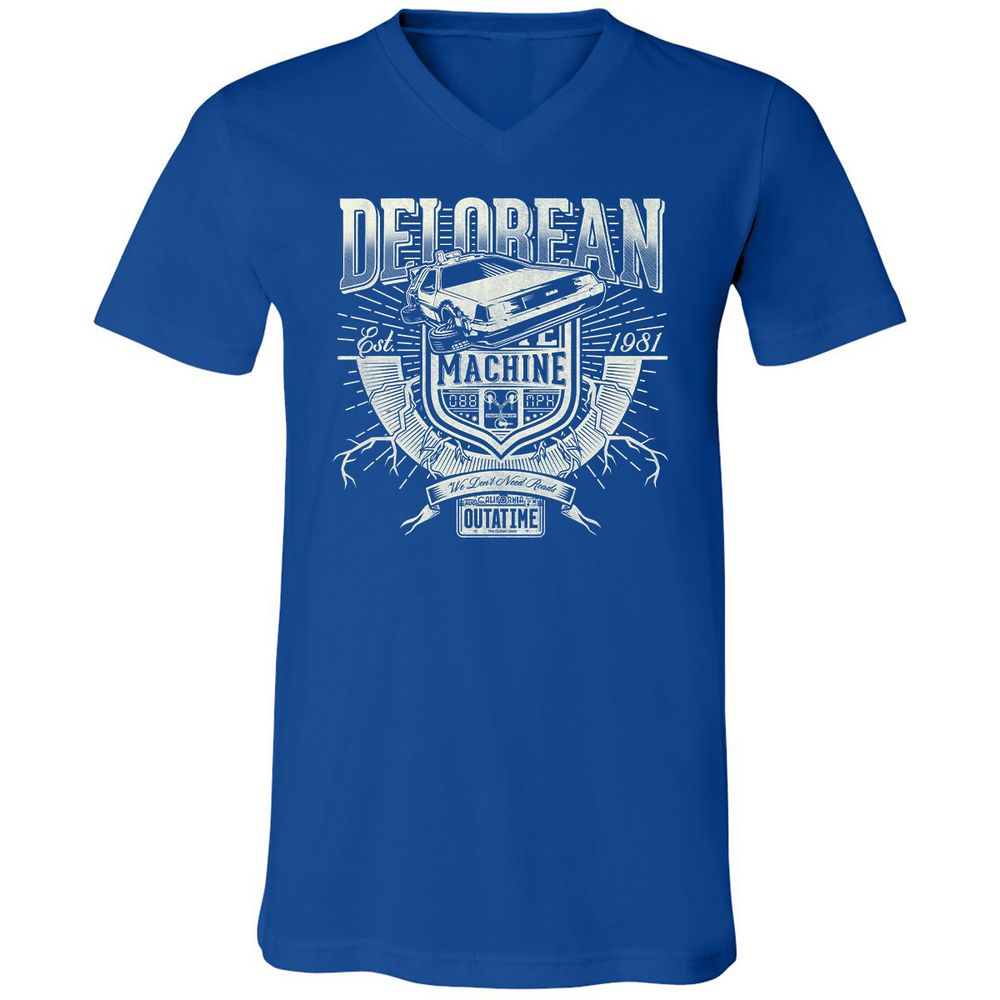 Unisex V-Neck T-Shirt - PP26DP5Q - True Royal - 4