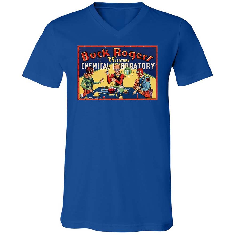 Unisex V-Neck T-Shirt - TRYTXXEX - True Royal - 4