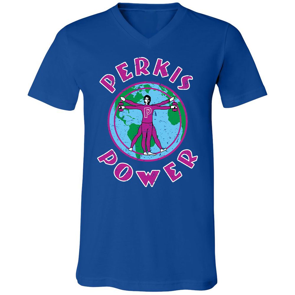 Unisex V-Neck T-Shirt - SQN7T4CR - True Royal - 4