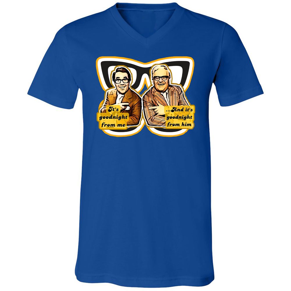 Unisex V-Neck T-Shirt - RTQX299C - True Royal - 4