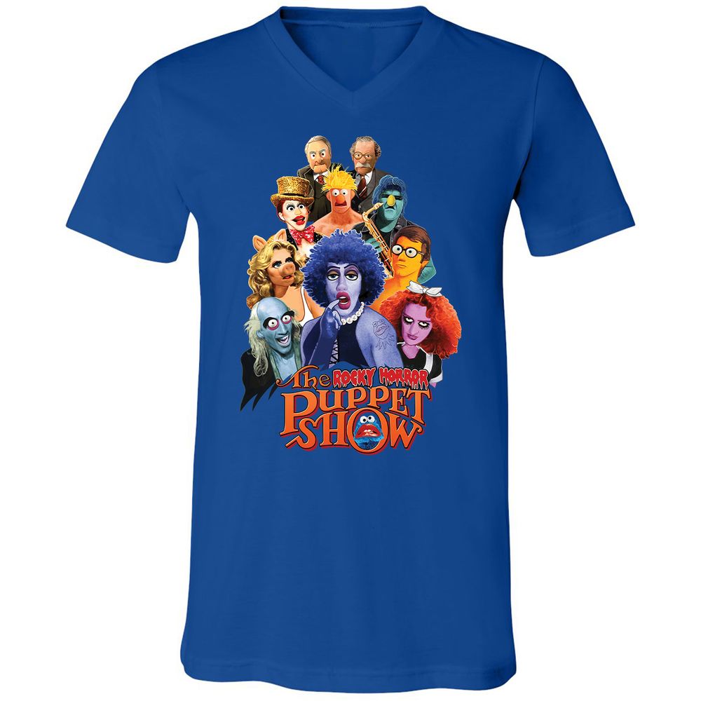 Unisex V-Neck T-Shirt - EKWYRL51 - True Royal - 4