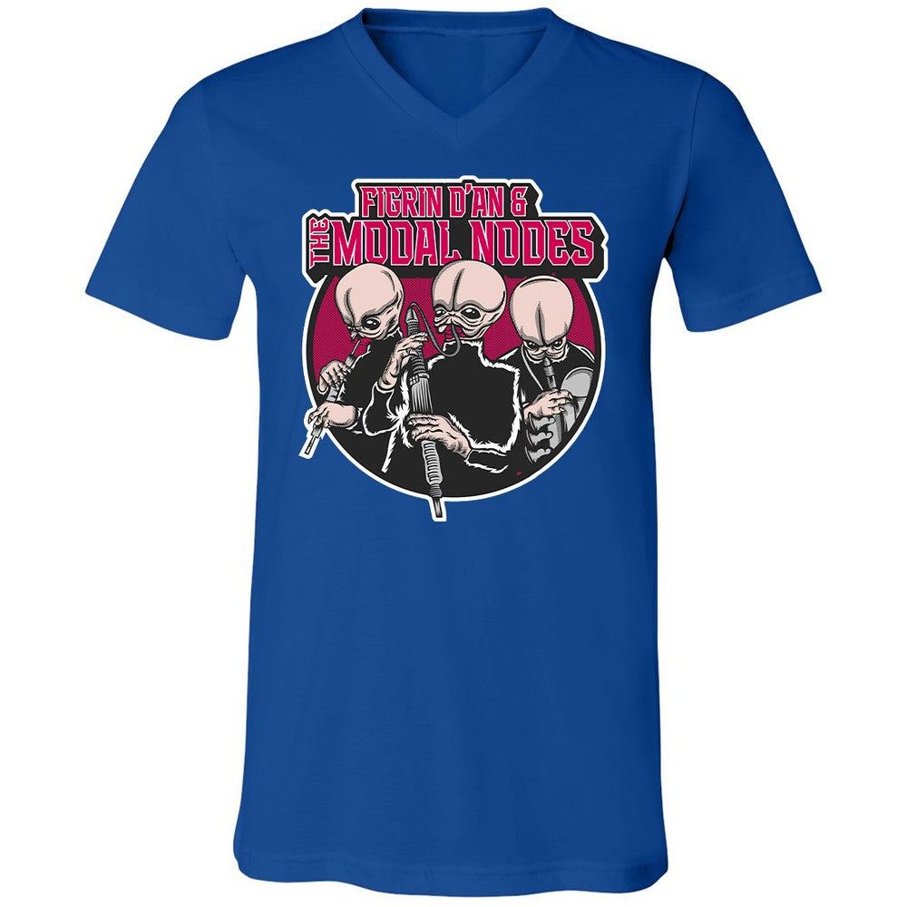 Unisex V-Neck T-Shirt - XPL6E74G - True Royal - 4