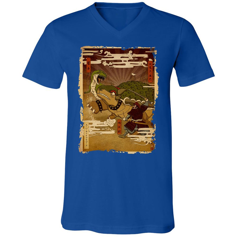 Unisex V-Neck T-Shirt - L7X3GNUC - True Royal - 4