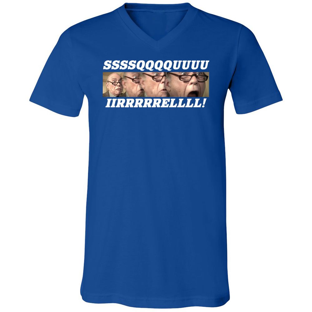 Unisex V-Neck T-Shirt - XFKQ9VVU - True Royal - 4