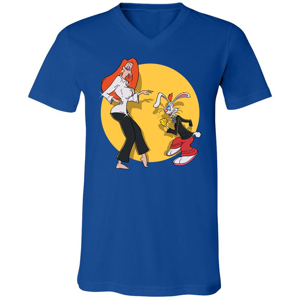 Unisex V-Neck T-Shirt - T273WPU5 - True Royal - 4