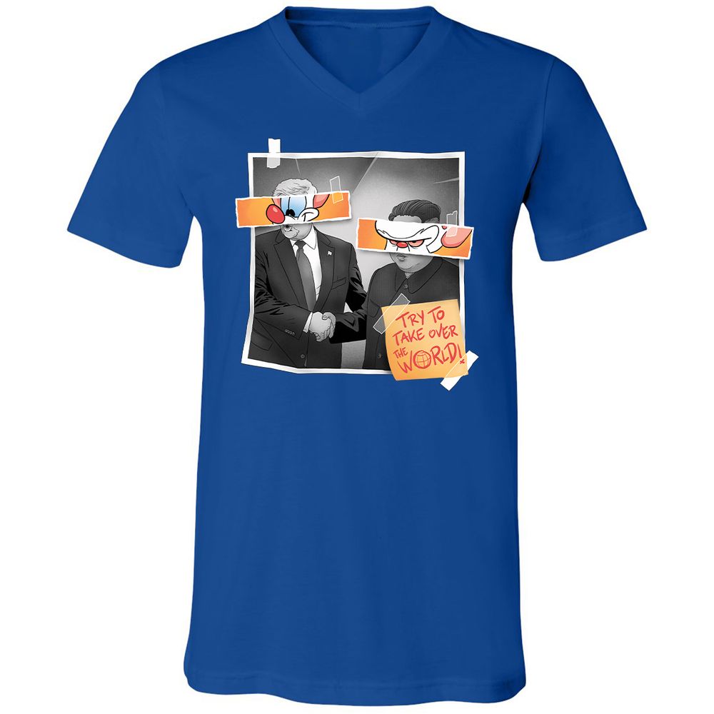 Unisex V-Neck T-Shirt - R3CK235M - True Royal - 4