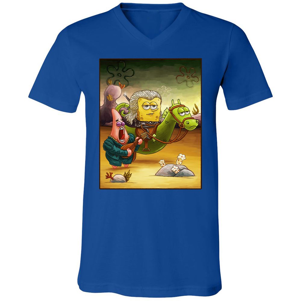 Unisex V-Neck T-Shirt - URPCPEWC - True Royal - 4