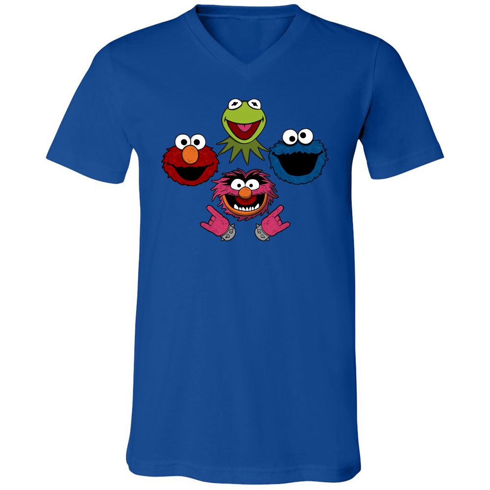 Unisex V-Neck T-Shirt - LZYKU1H2 - True Royal - 4