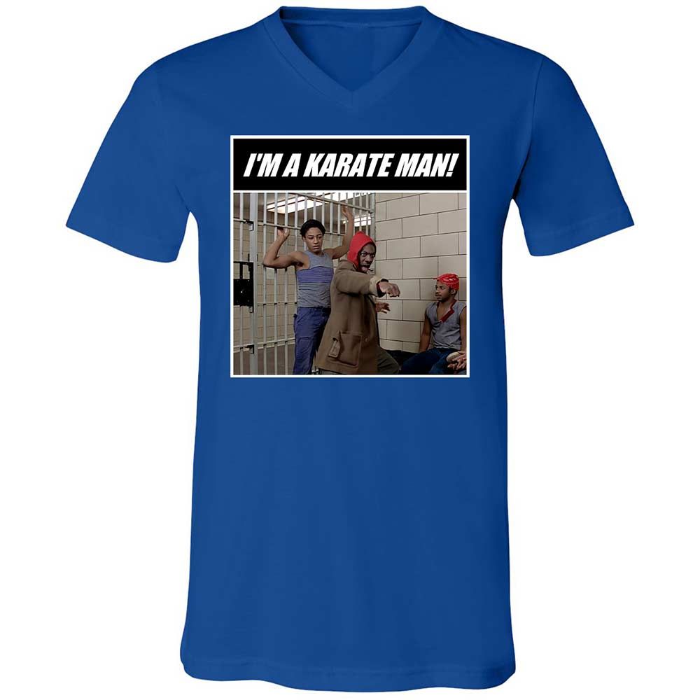 Unisex V-Neck T-Shirt - PDAB3D6Y - True Royal - 4