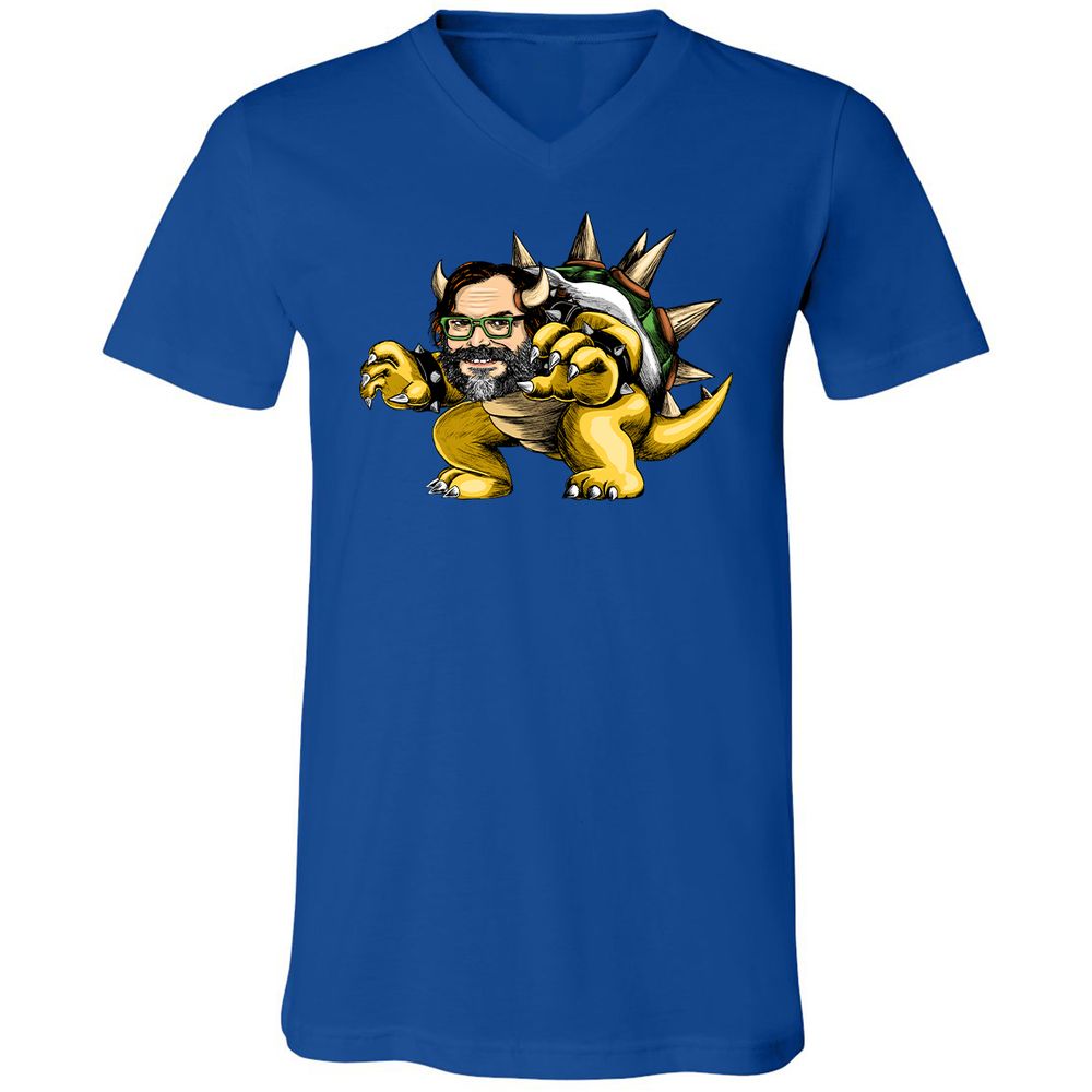 Unisex V-Neck T-Shirt - 91A1ZFXP - True Royal - 4