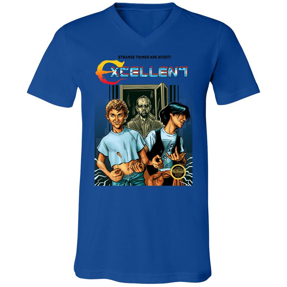 Unisex V-Neck T-Shirt - CN2T6CY1 - True Royal - 4