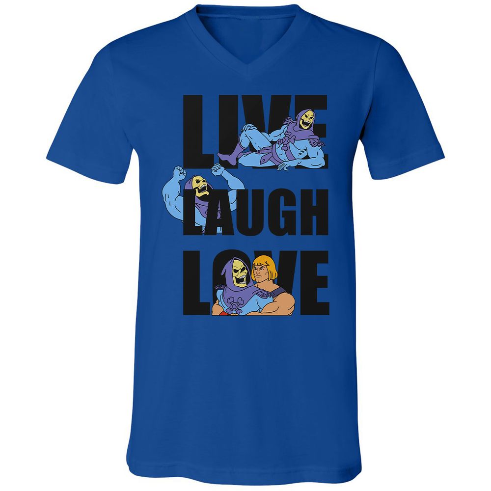 Unisex V-Neck T-Shirt - ARE6JFSF - True Royal - 4