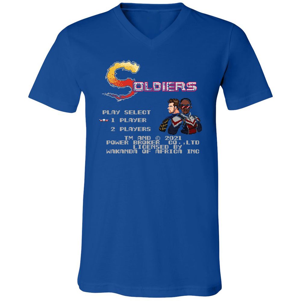 Unisex V-Neck T-Shirt - S1RBXH51 - True Royal - 4