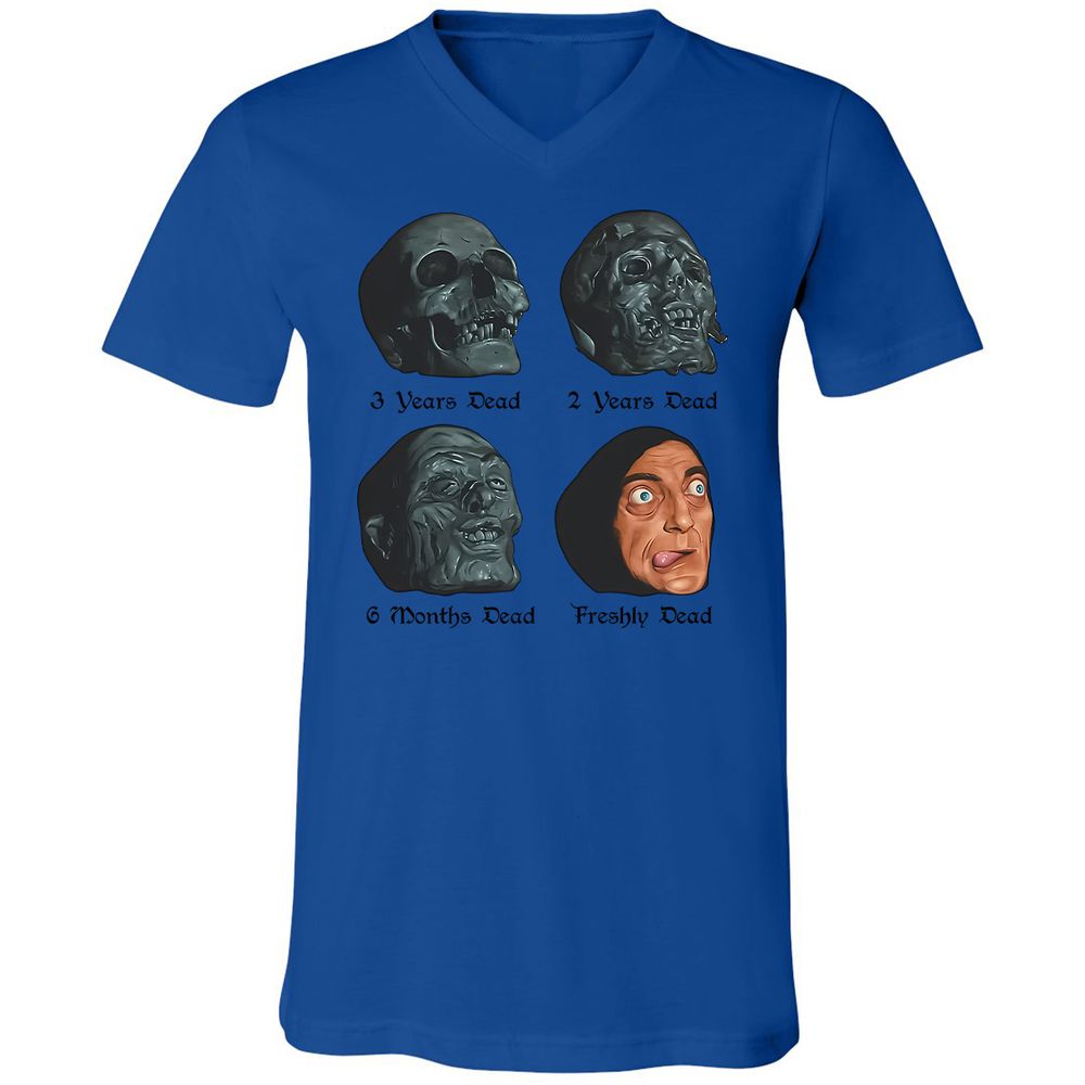 Unisex V-Neck T-Shirt - CAFY47VA - True Royal - 4