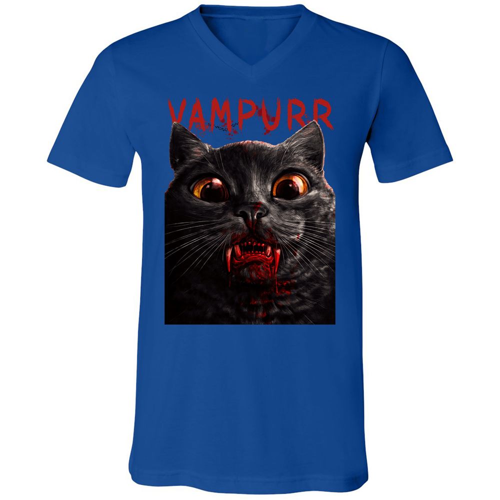 Unisex V-Neck T-Shirt - N7A8A96D - True Royal - 4