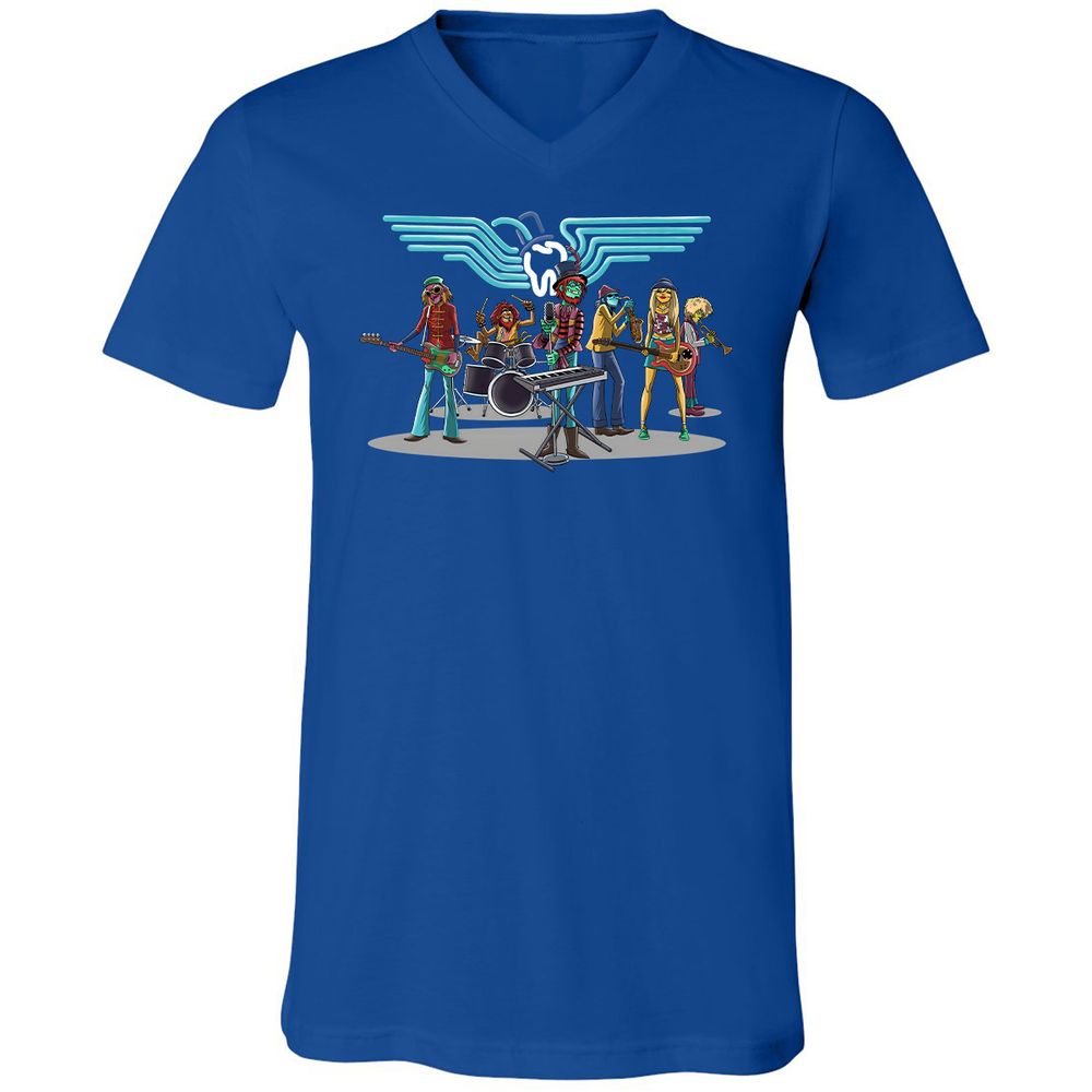 Unisex V-Neck T-Shirt - YMANJLA4 - True Royal - 4