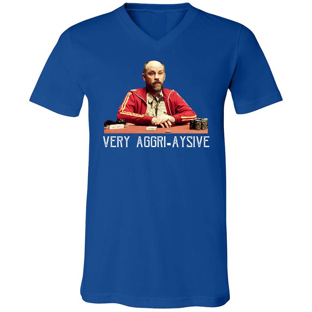 Unisex V-Neck T-Shirt - F4ZN6TWT - True Royal - 4