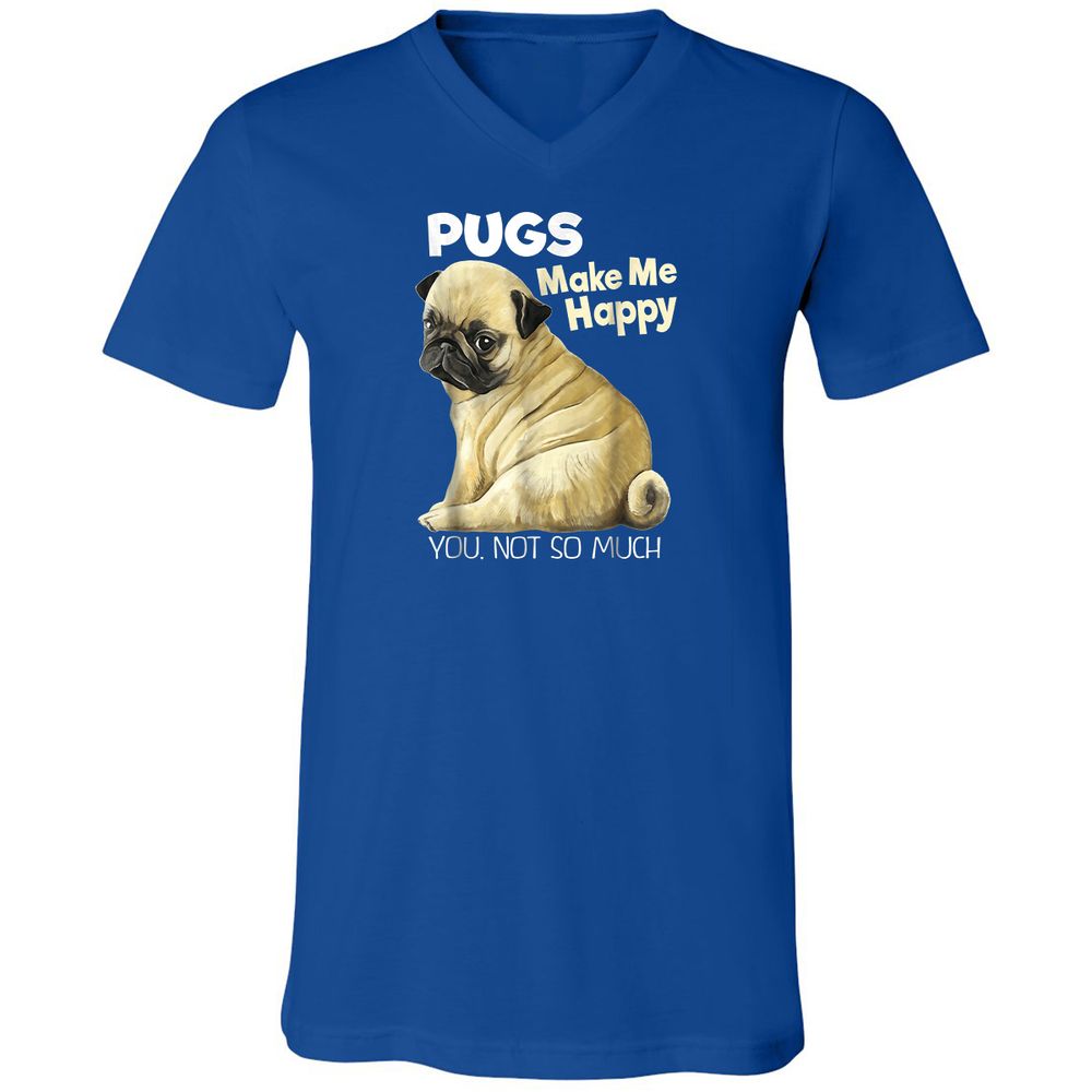 Unisex V-Neck T-Shirt - 23DFX8YW - True Royal - 4