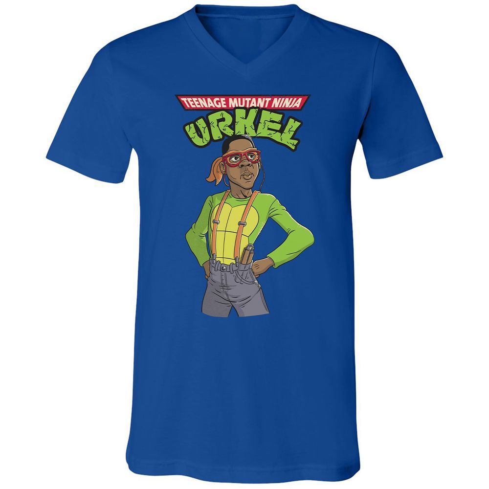 Unisex V-Neck T-Shirt - EBMSH3PW - True Royal - 4