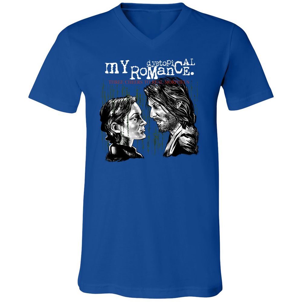 Unisex V-Neck T-Shirt - R7TR92ZB - True Royal - 4