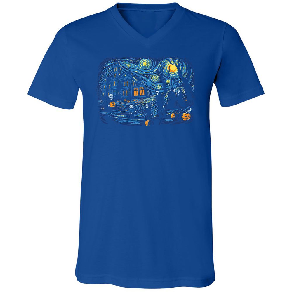 Unisex V-Neck T-Shirt - EK54WMC1 - True Royal - 4
