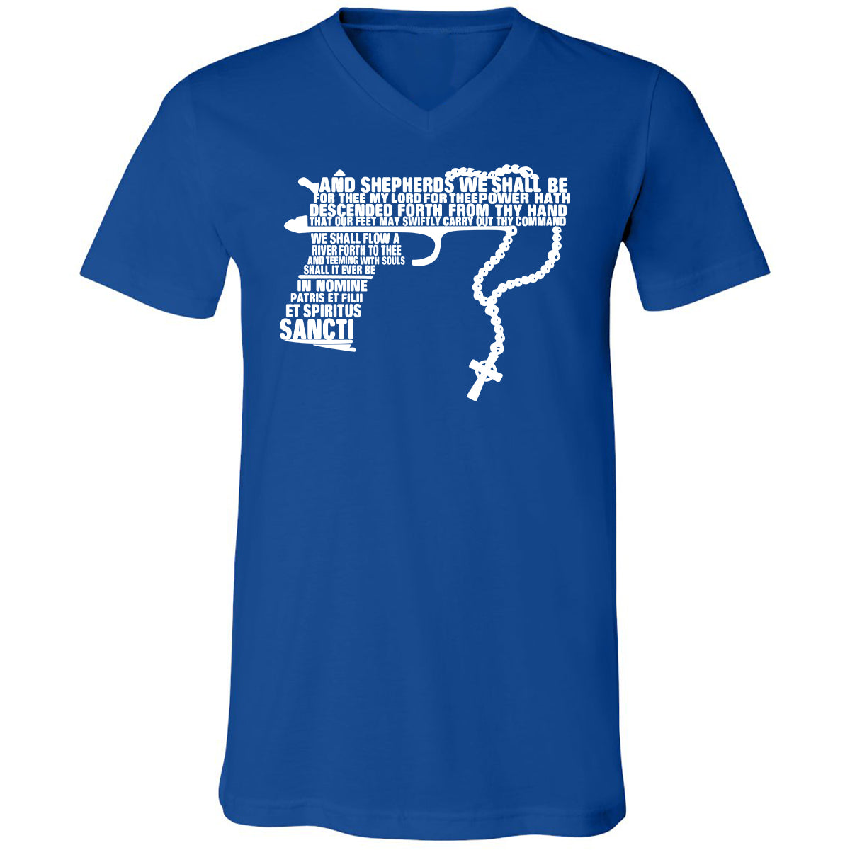 Unisex V-Neck T-Shirt - UCEXX711 - True Royal - 4