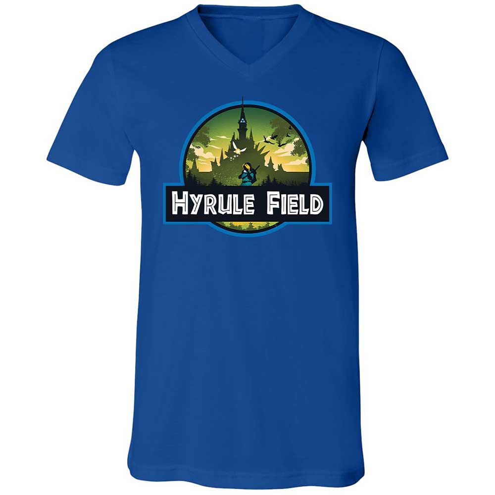 Unisex V-Neck T-Shirt - H89LA6DW - True Royal - 4