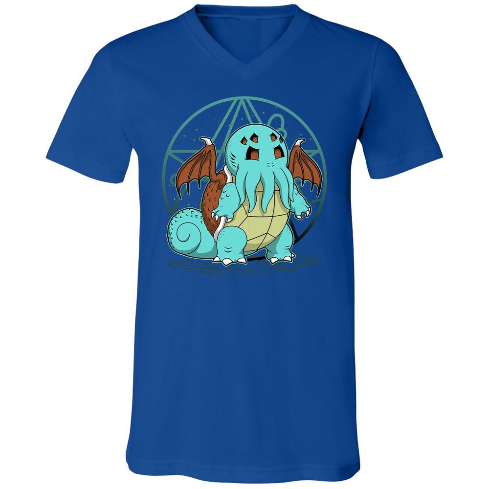 Unisex V-Neck T-Shirt - H94X349Q - True Royal - 4