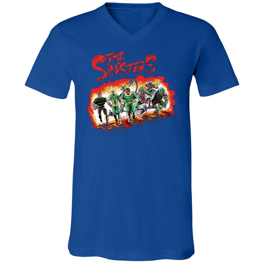 Unisex V-Neck T-Shirt - 3PXC7BVT - True Royal - 4