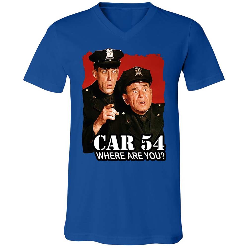 Unisex V-Neck T-Shirt - G4WAZ7GJ - True Royal - 4