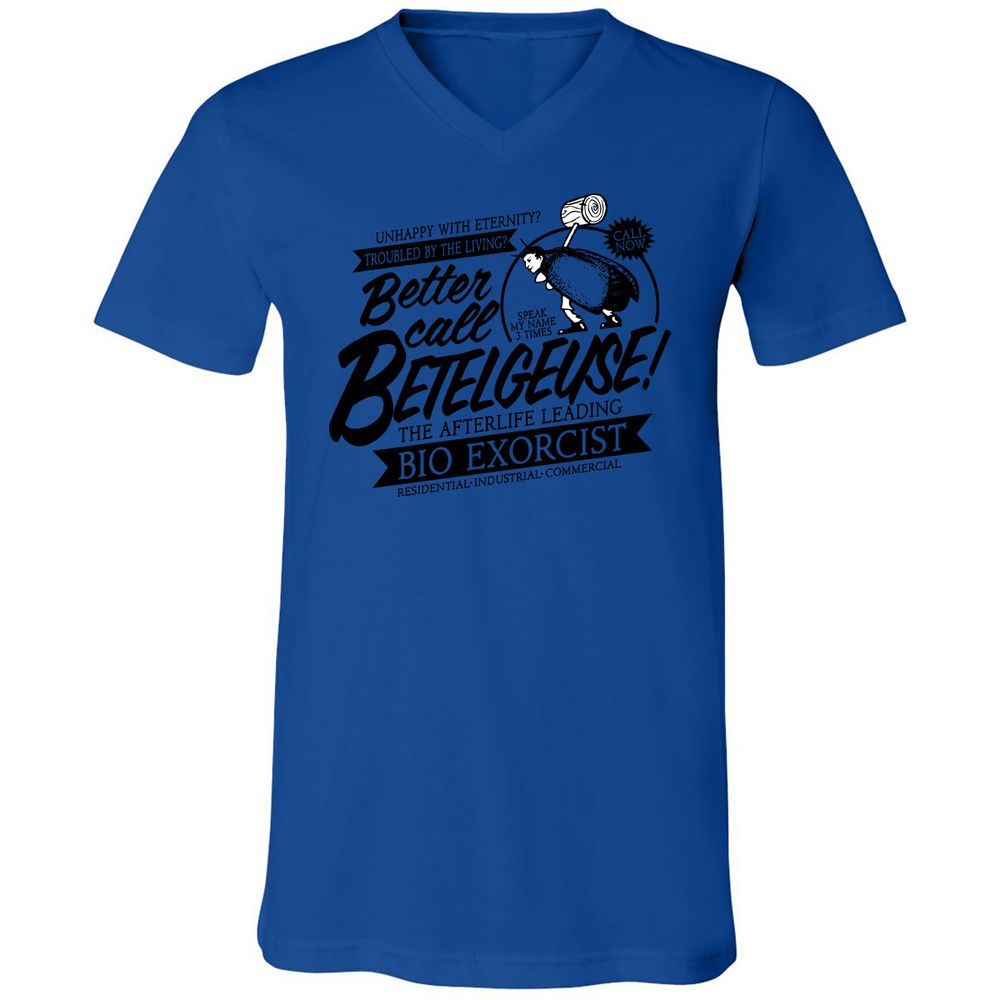 Unisex V-Neck T-Shirt - FLCZR5Z3 - True Royal - 4