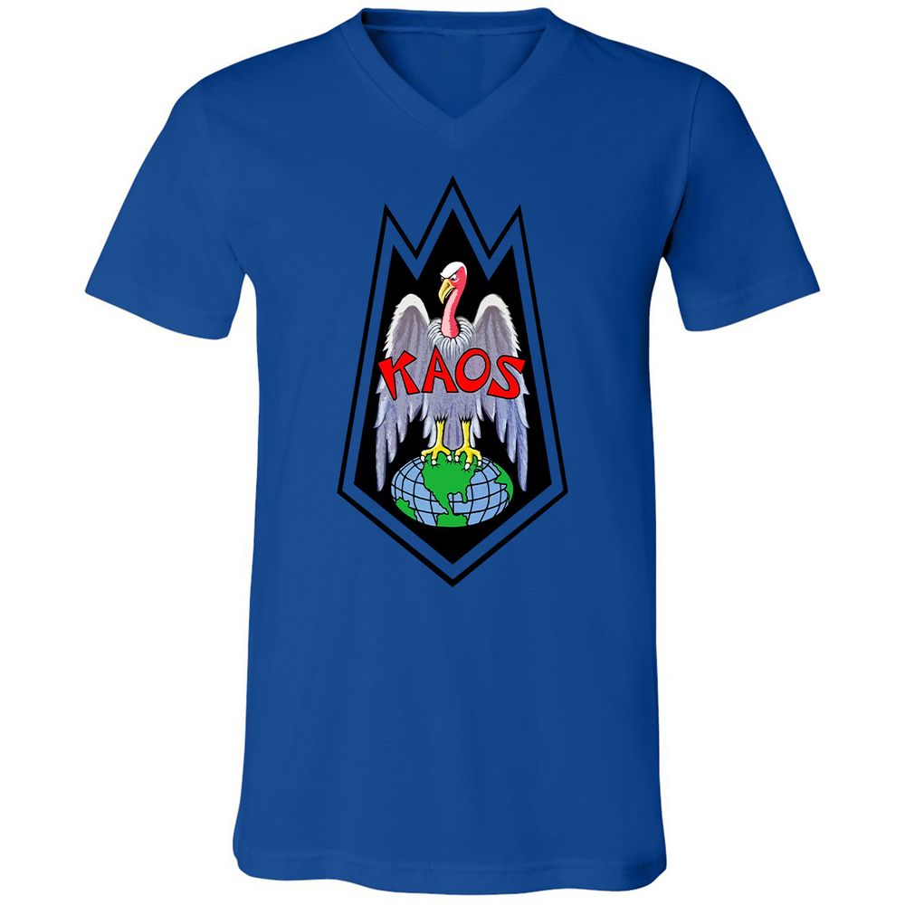 Unisex V-Neck T-Shirt - QDEUFEUP - True Royal - 4