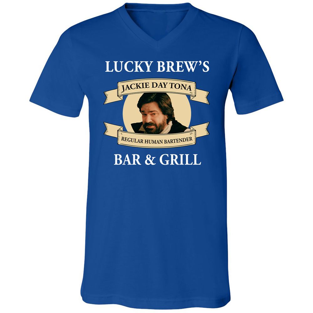 Unisex V-Neck T-Shirt - CCU4RG15 - True Royal - 4