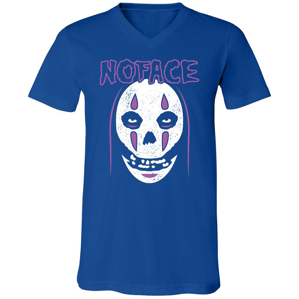 Unisex V-Neck T-Shirt - F66MU6YC - True Royal - 4