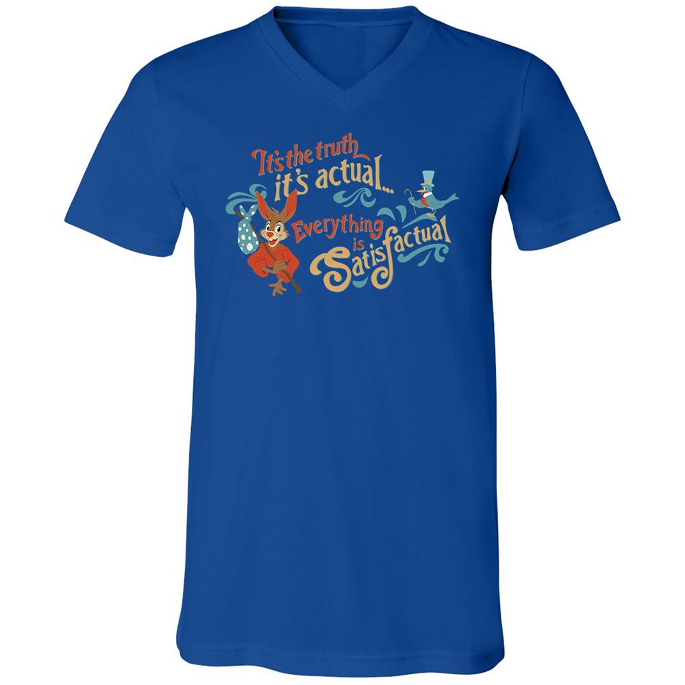 Unisex V-Neck T-Shirt - PQ3GBXTH - True Royal - 4