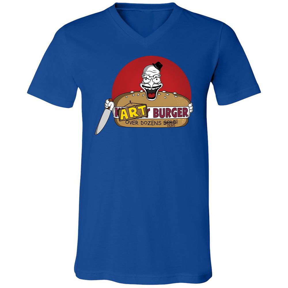 Unisex V-Neck T-Shirt - W7FASM7H - True Royal - 4