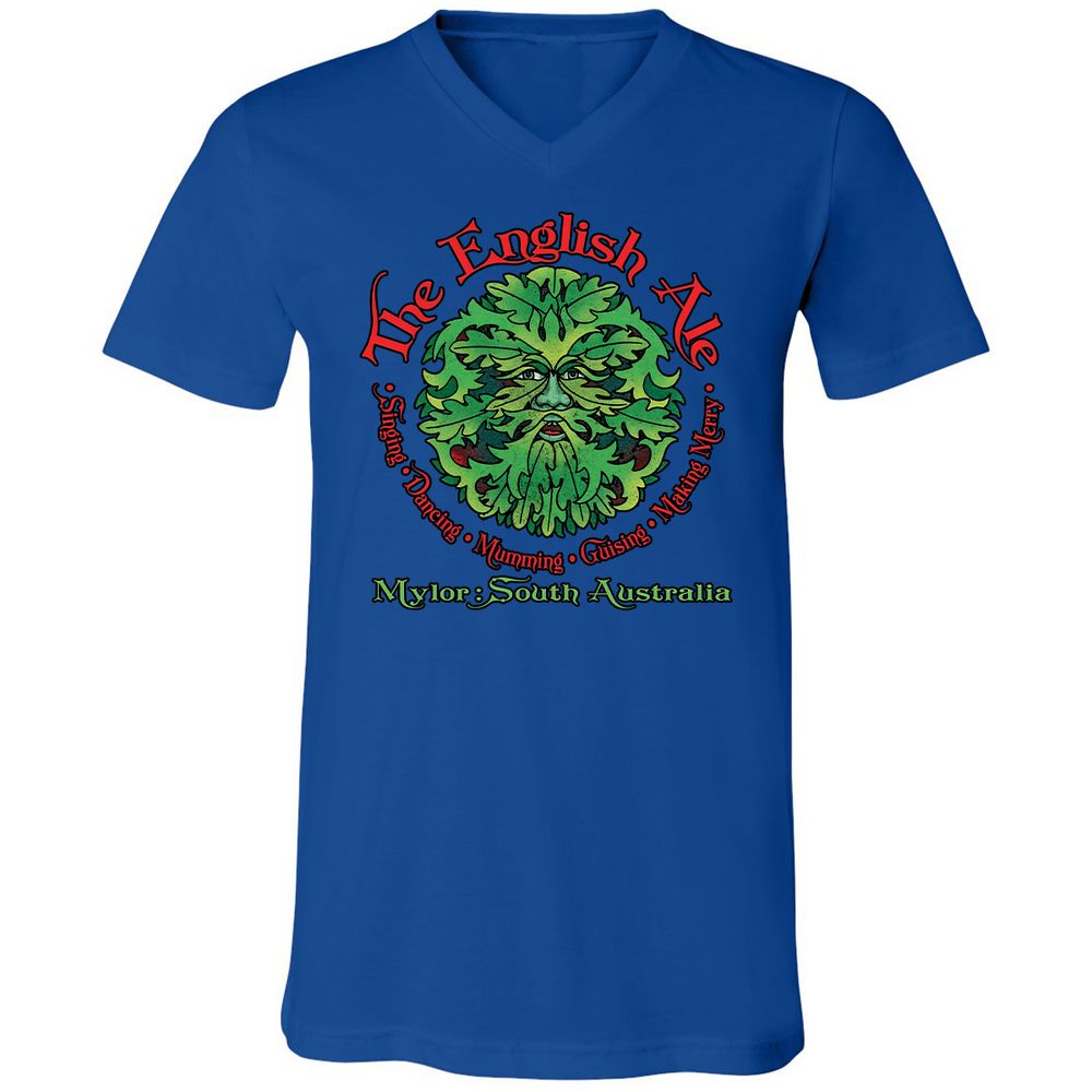 Unisex V-Neck T-Shirt - JDJB7E7Q - True Royal - 4